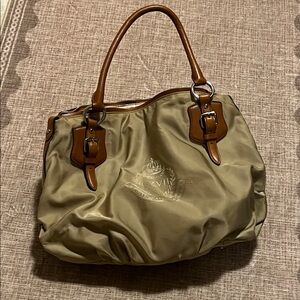 Elegant Tan Designer Tote Bag from Ralph Lauren, preowned
